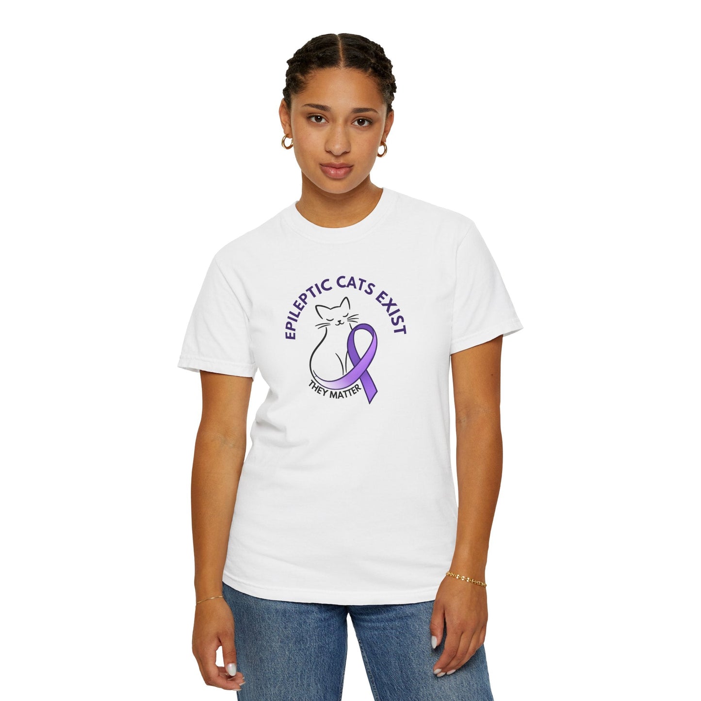 Epikitty Awareness T-Shirt – Epileptic Cats Exist. They Matter.