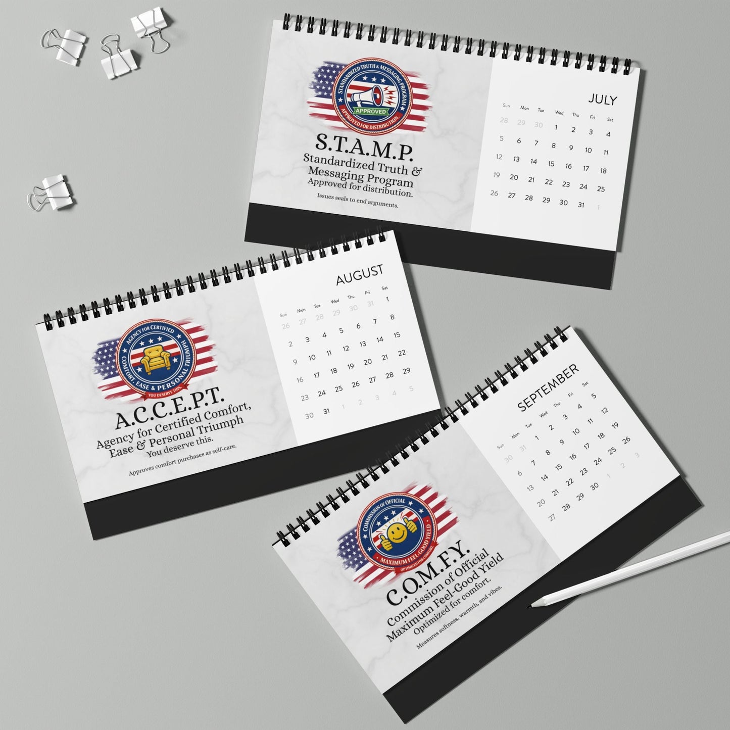 Officially Correct: Maximum Authority, Month After Month – 2026 Desk Calendar