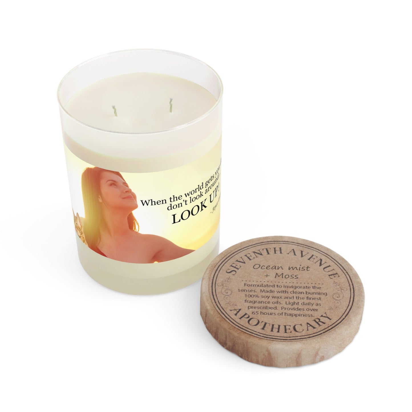 Look Up Candle | Inspirational Quote Soy Candle