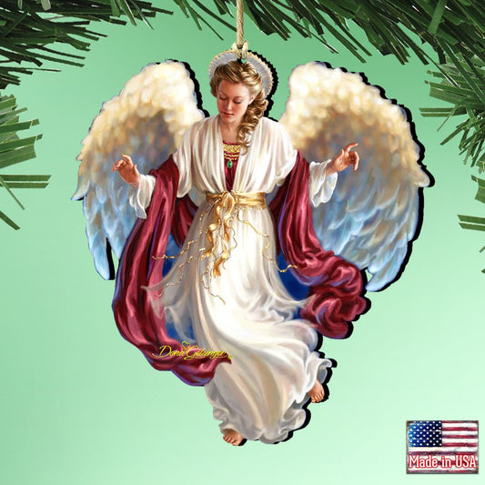 Piece on Earth Angel Wooden Ornaments by Gelsinger - American Christmas Decor - 8161048-1208