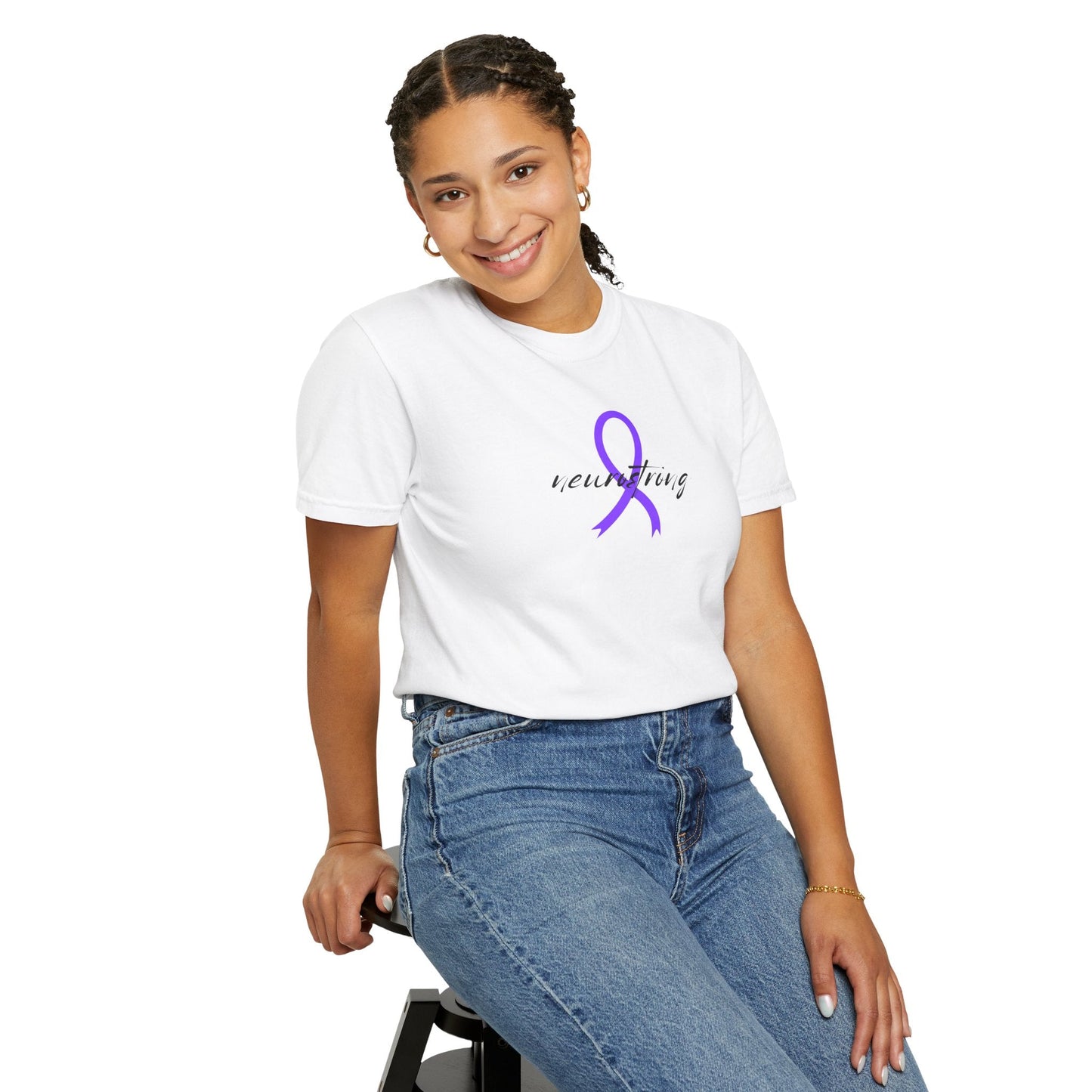 Neurostrong Epilepsy Awareness T-Shirt | Purple Ribbon Tee