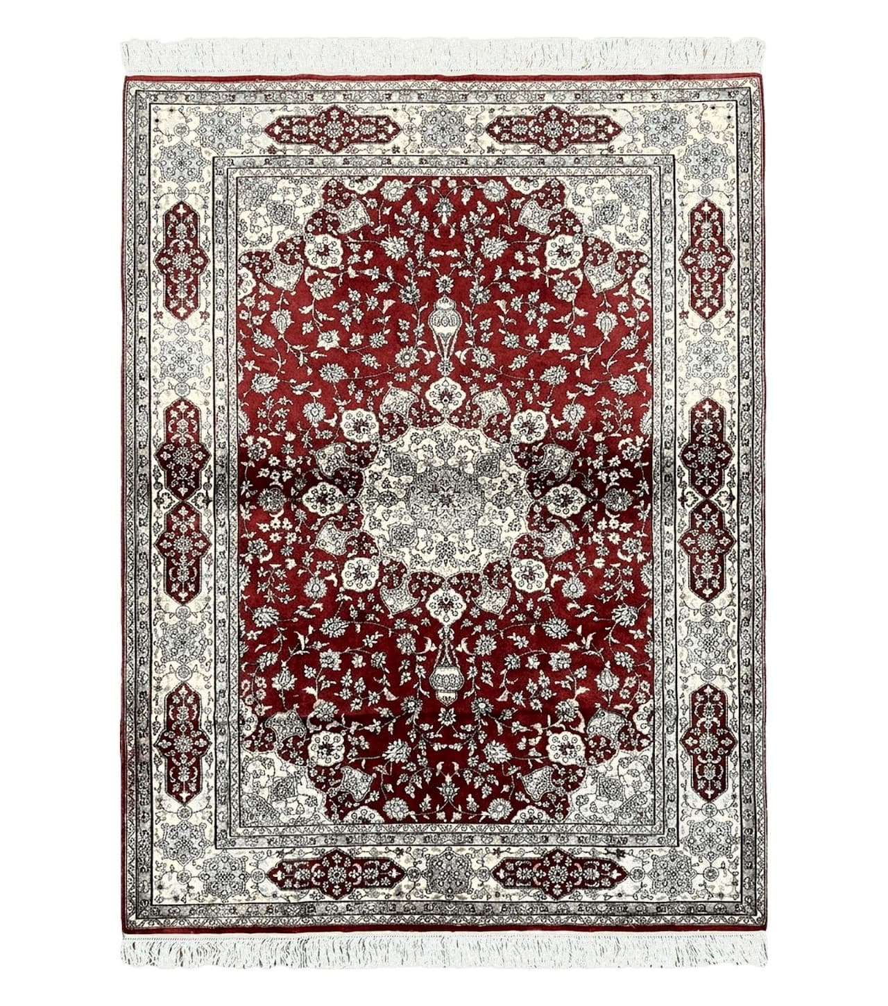 4' X 6' Vintage Fine Handmade Chinese Oriental Silk Rug 400 KPSI Wow