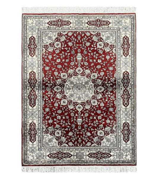 4' X 6' Vintage Fine Handmade Chinese Oriental Silk Rug 400 KPSI Wow