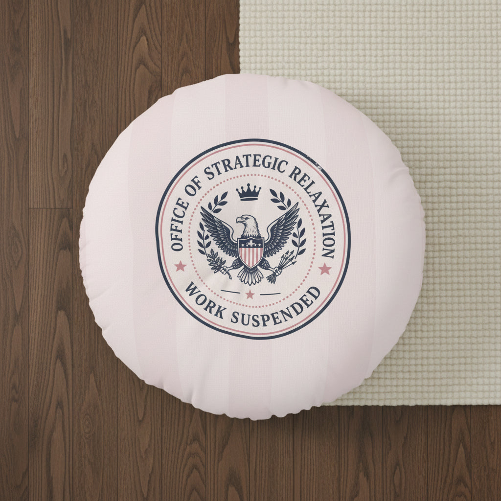 Office of Strategic Relaxation – Round Floor Pillow