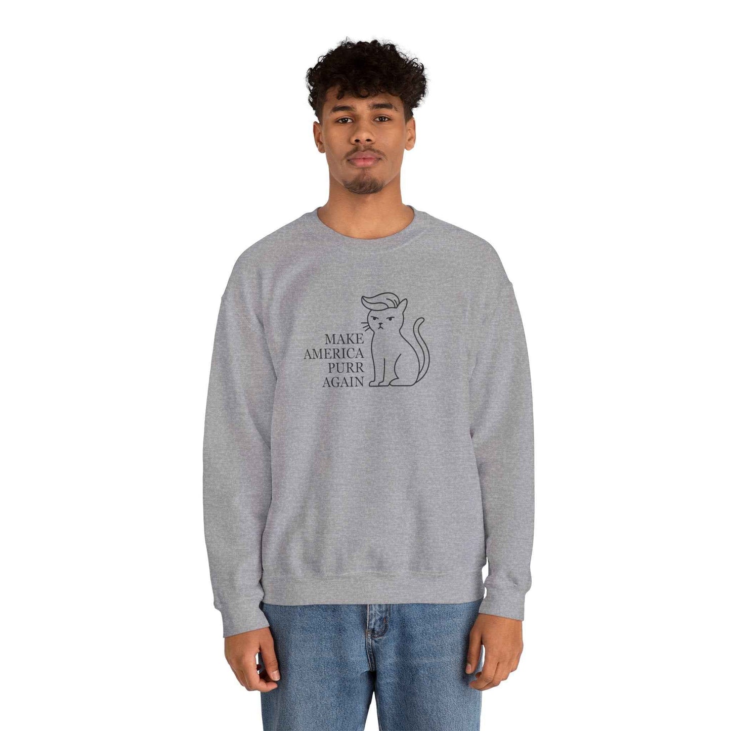“Make America Purr Again” Parody Cat Sweatshirt