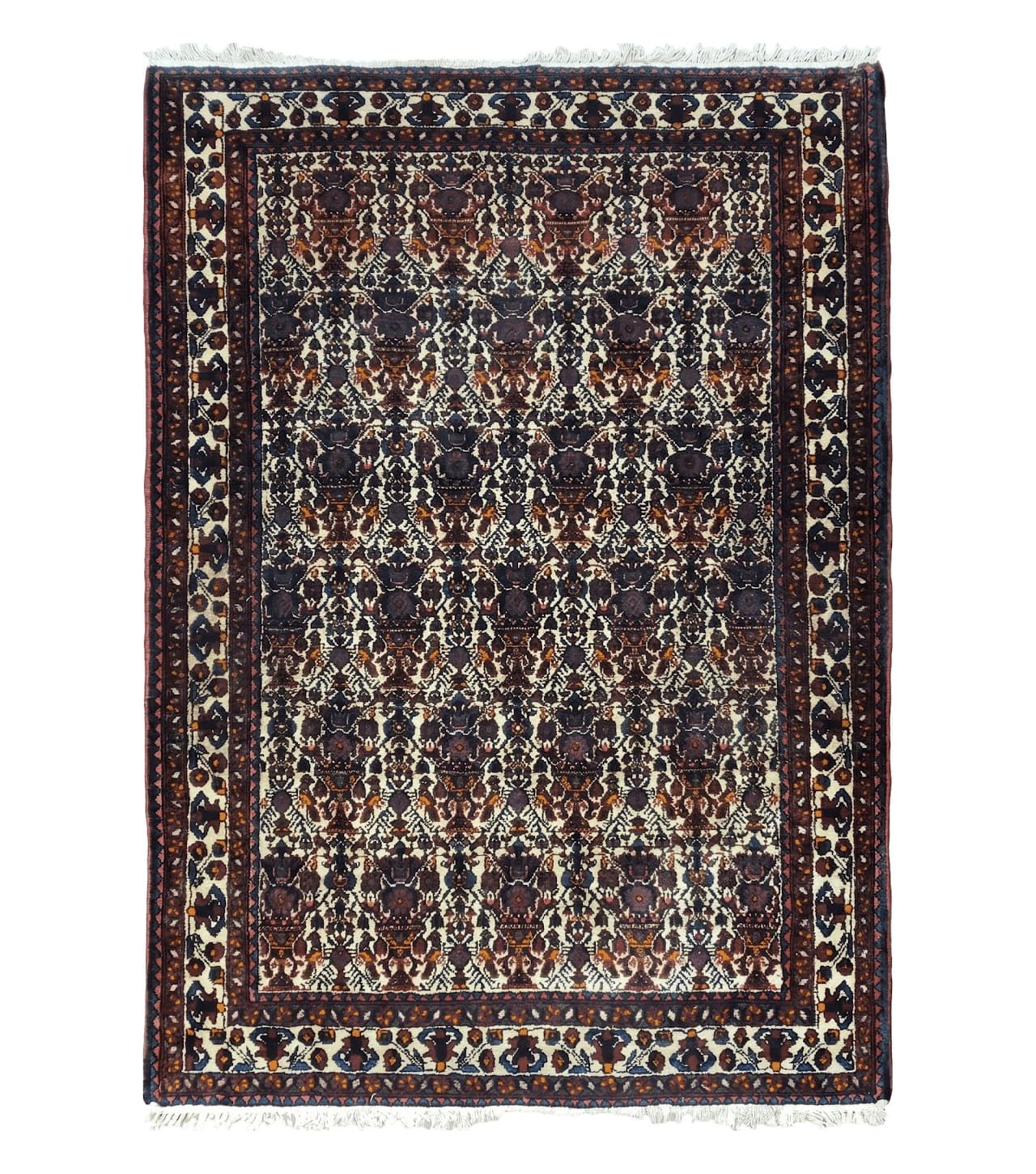 Persian Afshar Rug 3.6 x 5, Zili Sultan Pattern, Wool