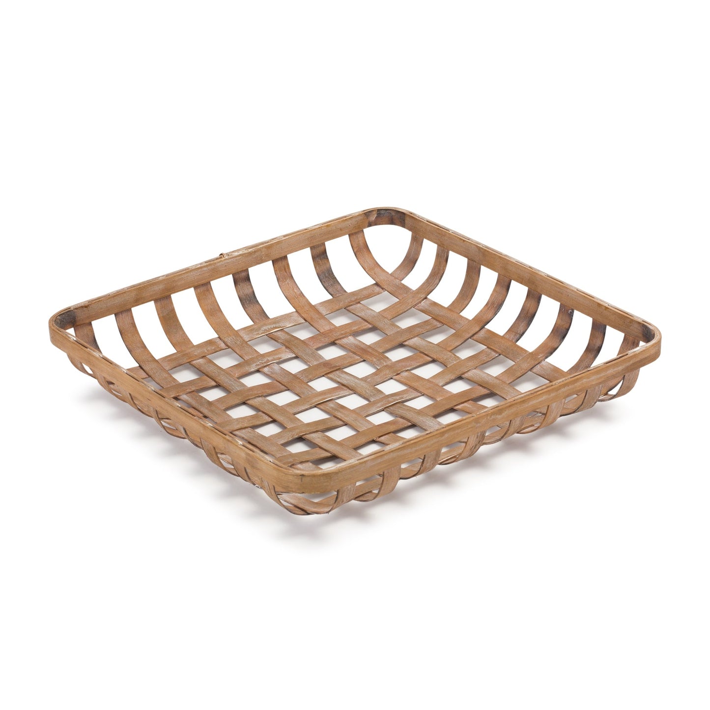 Square Bamboo Basket Tray (Set of 2)