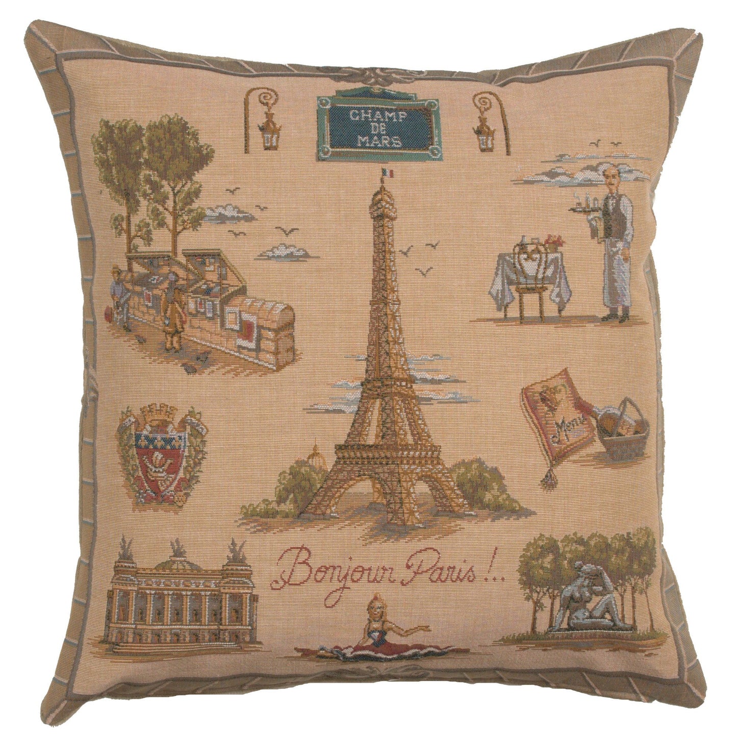 Paris Tour Eiffel French Cushion