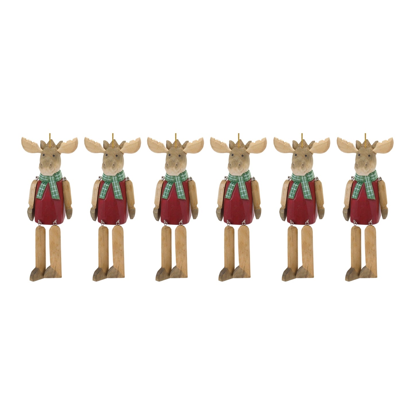 Dangle Moose Ornament (Set of 6)