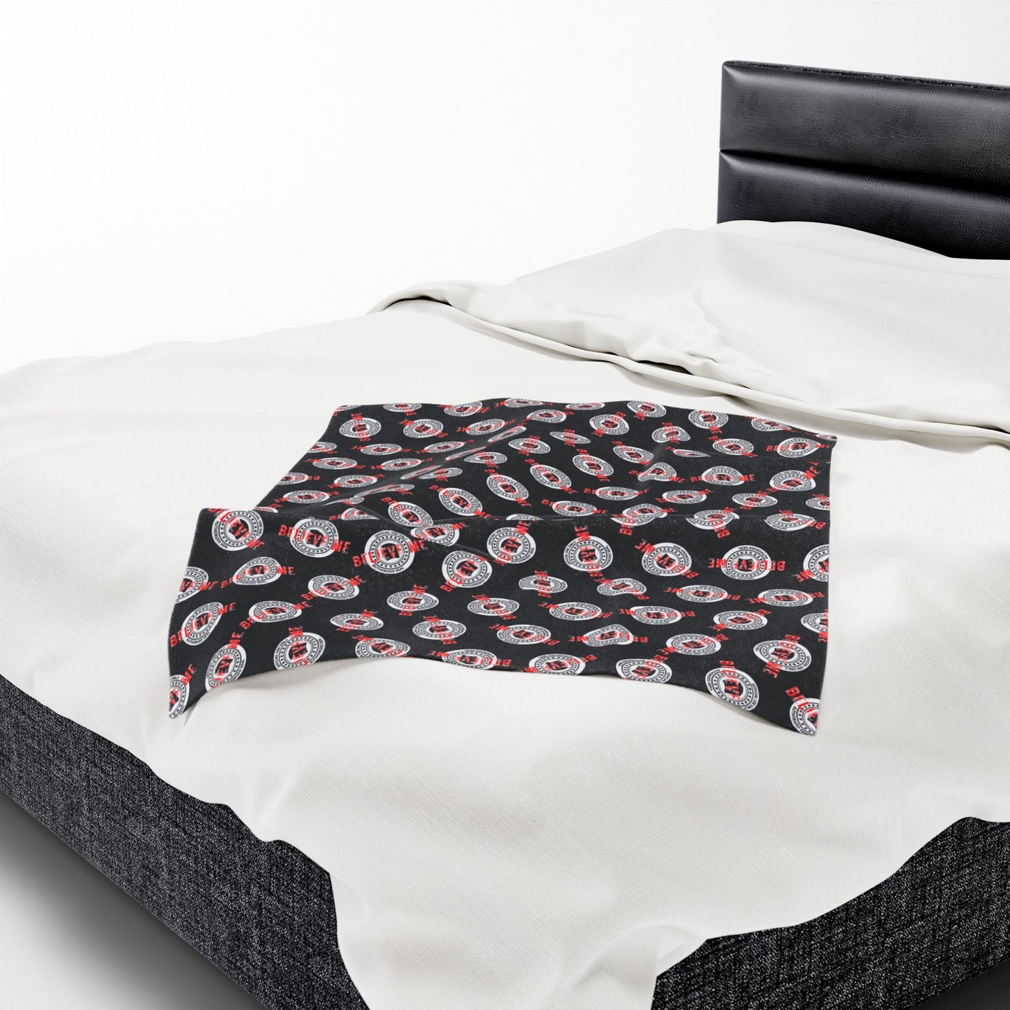 “Believe Me” Official Seal Velveteen Blanket – Political Parody Throw