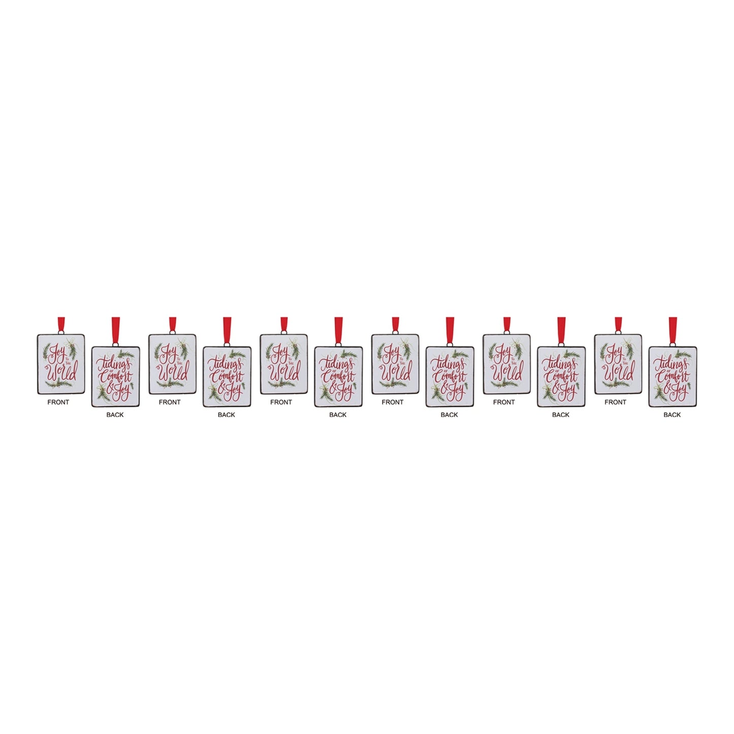 Holiday Sentiment Ornament (Set of 12)
