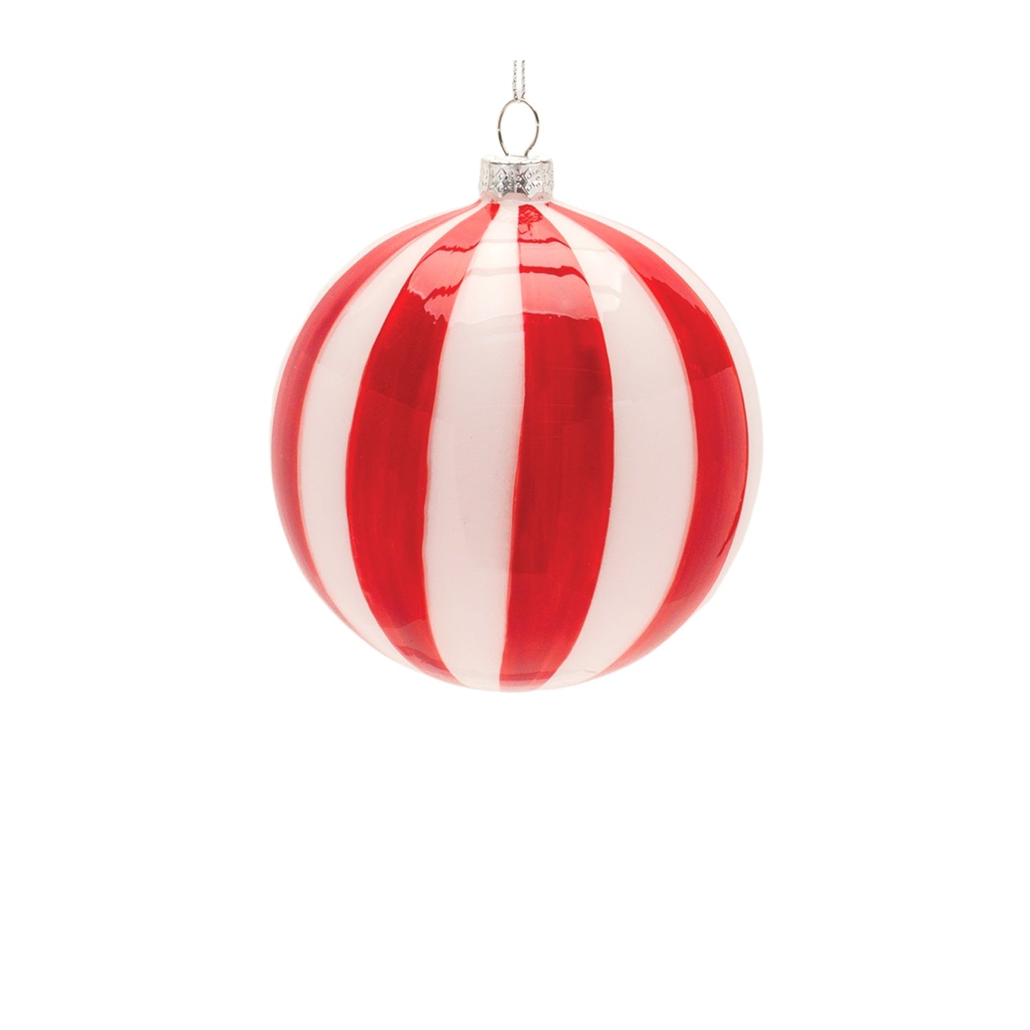 Striped Glass Ornament (Set of 6)
