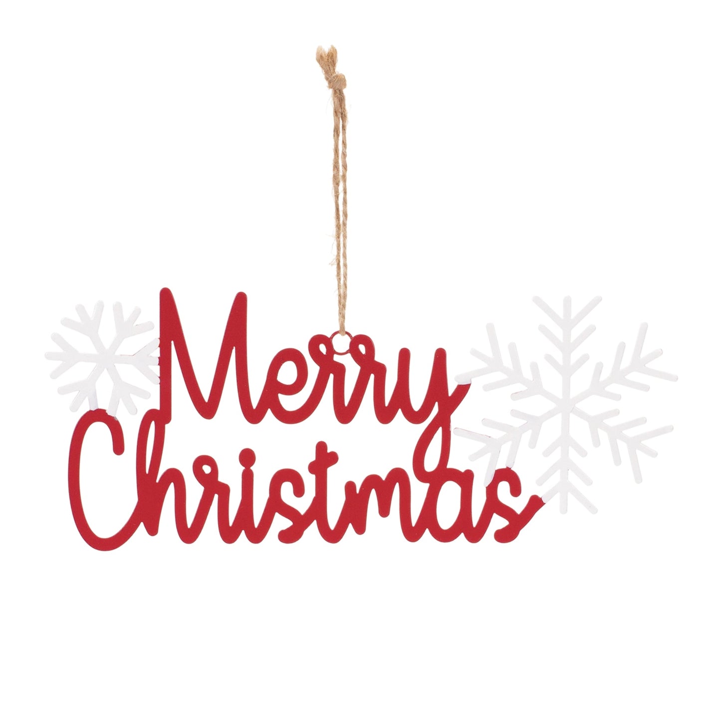 Metal Holiday Sentiment Ornament (Set of 12)