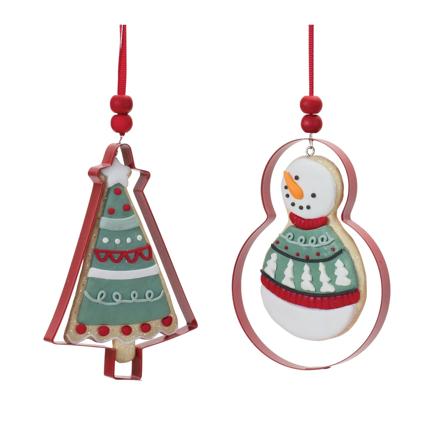 Metal Cookie Cutter Ornament (Set of 12)