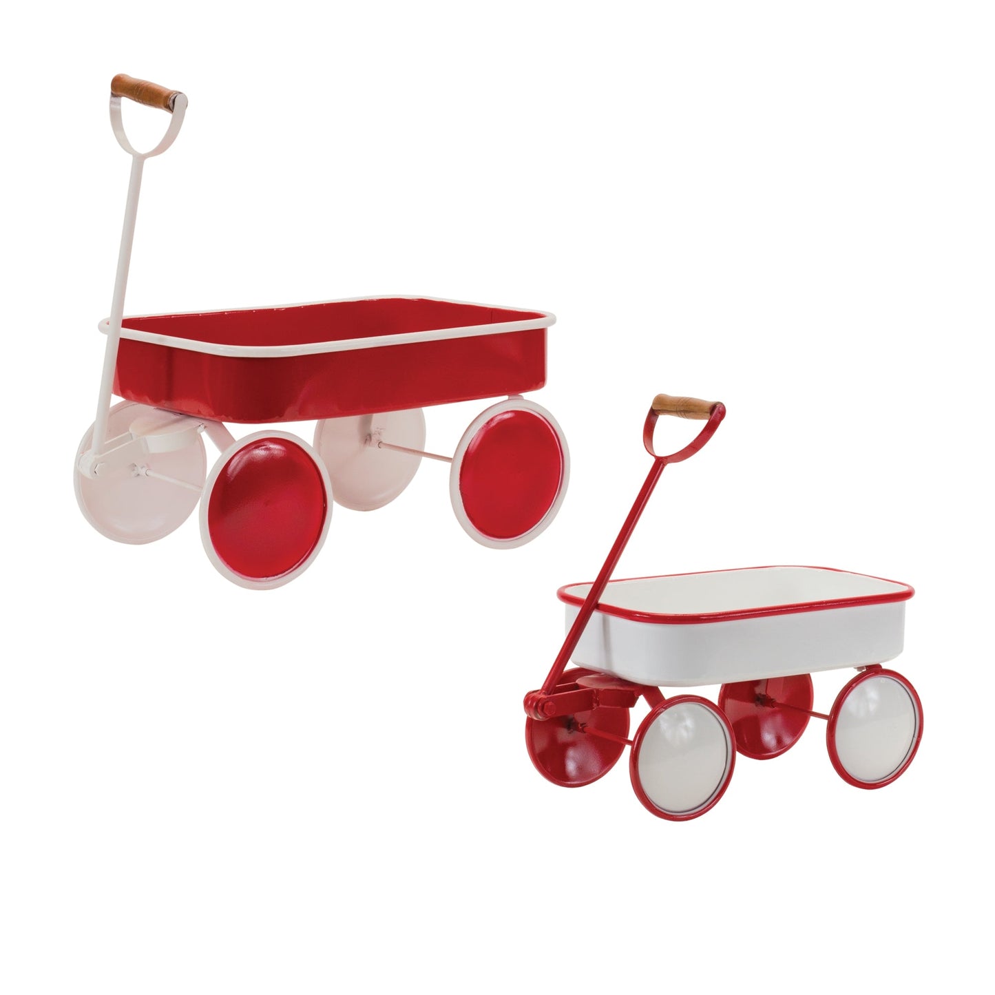 Metal Wagon DŽcor (Set of 2)