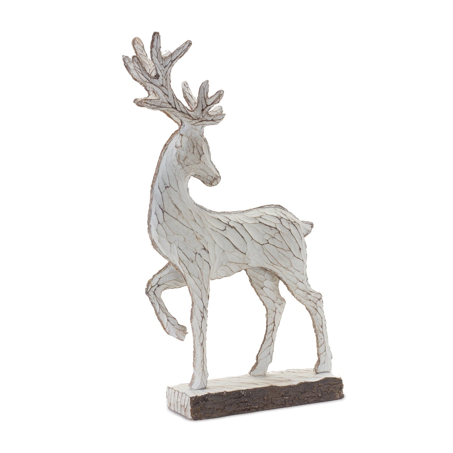 Carved Deer DŽcor (Set of 2)