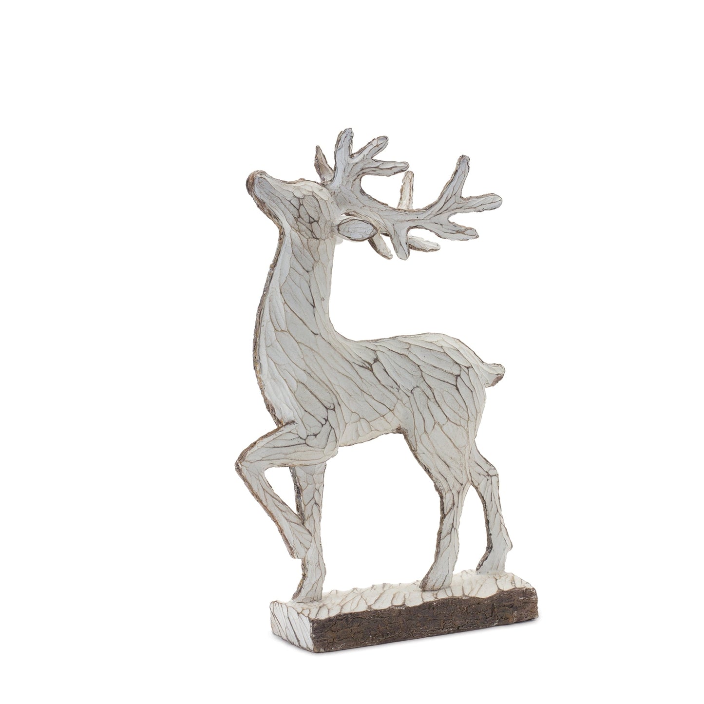 Carved Deer DŽcor (Set of 2)