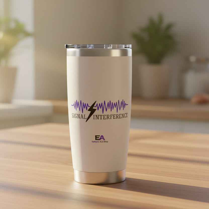 Signal Interference 20oz Tumbler — Steady, Even When It’s Not