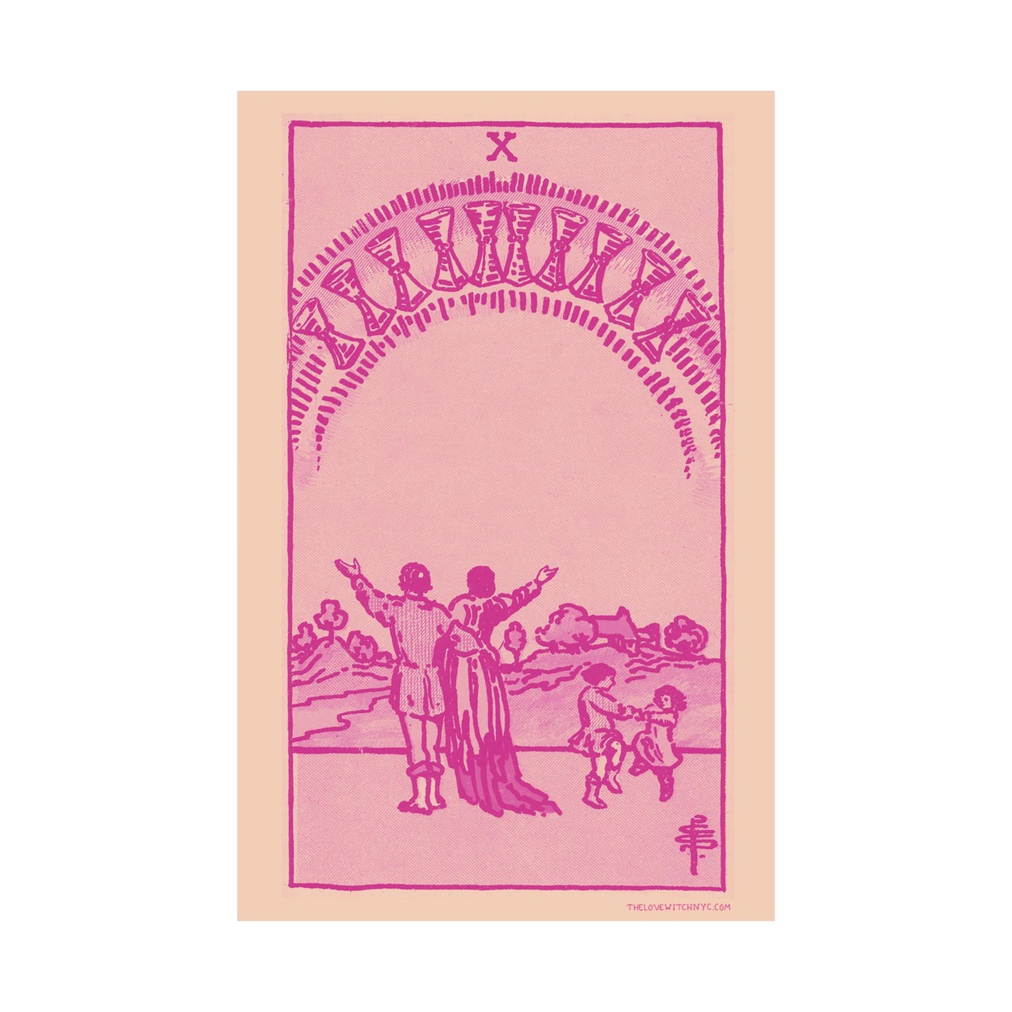Ten of Cups Tarot Card Poster by The Love Witch
