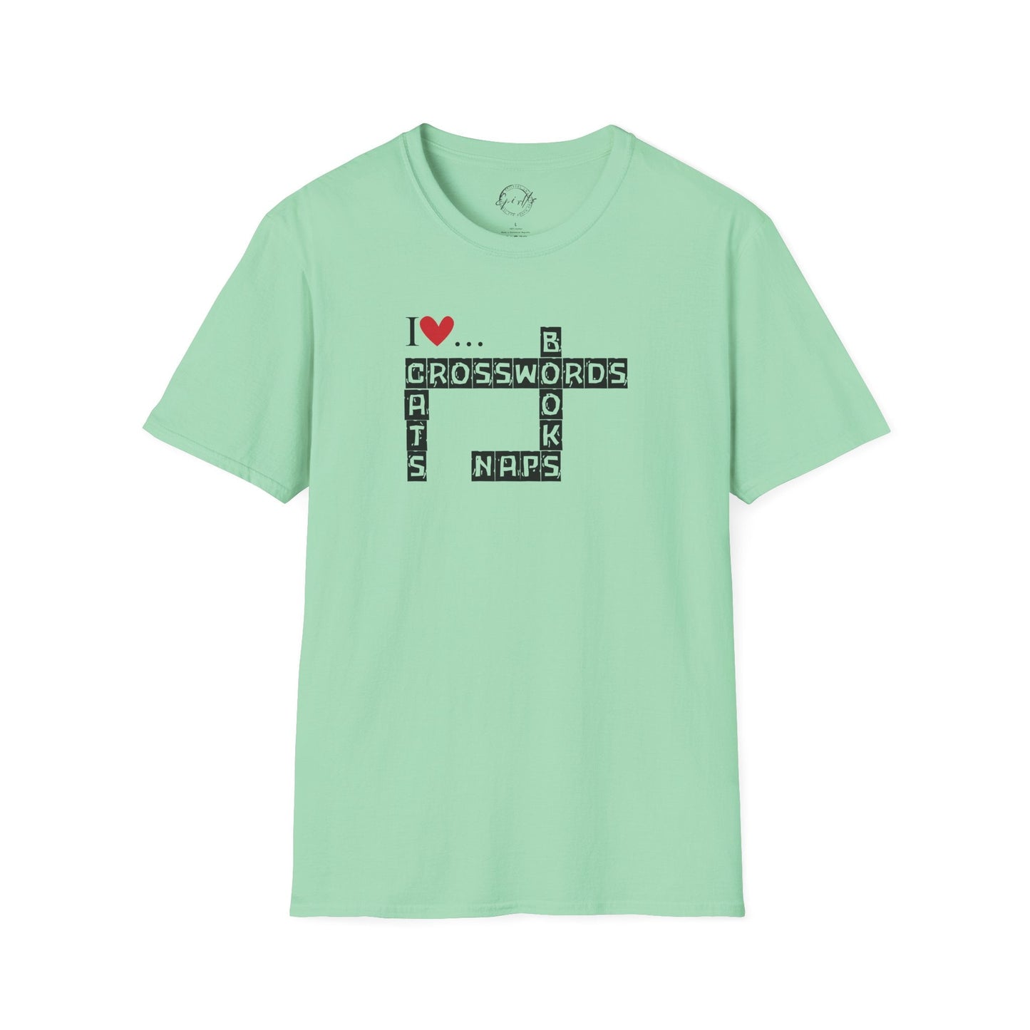 Crosswords and Cats Unisex Softstyle T-Shirt