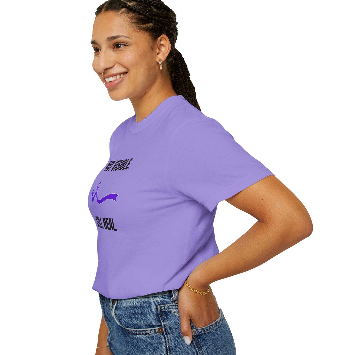 Not Visible. Still Real. T-Shirt – Epilepsy Awareness Apparel