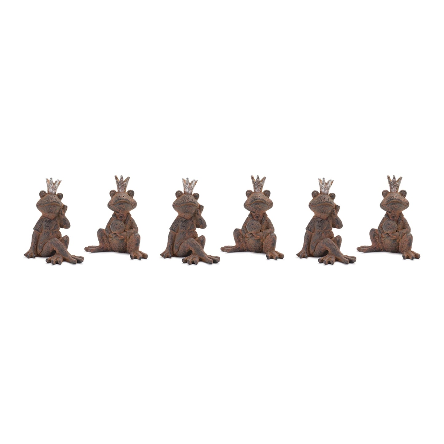 Royal Sitting Frog Figurine (Set of 6)