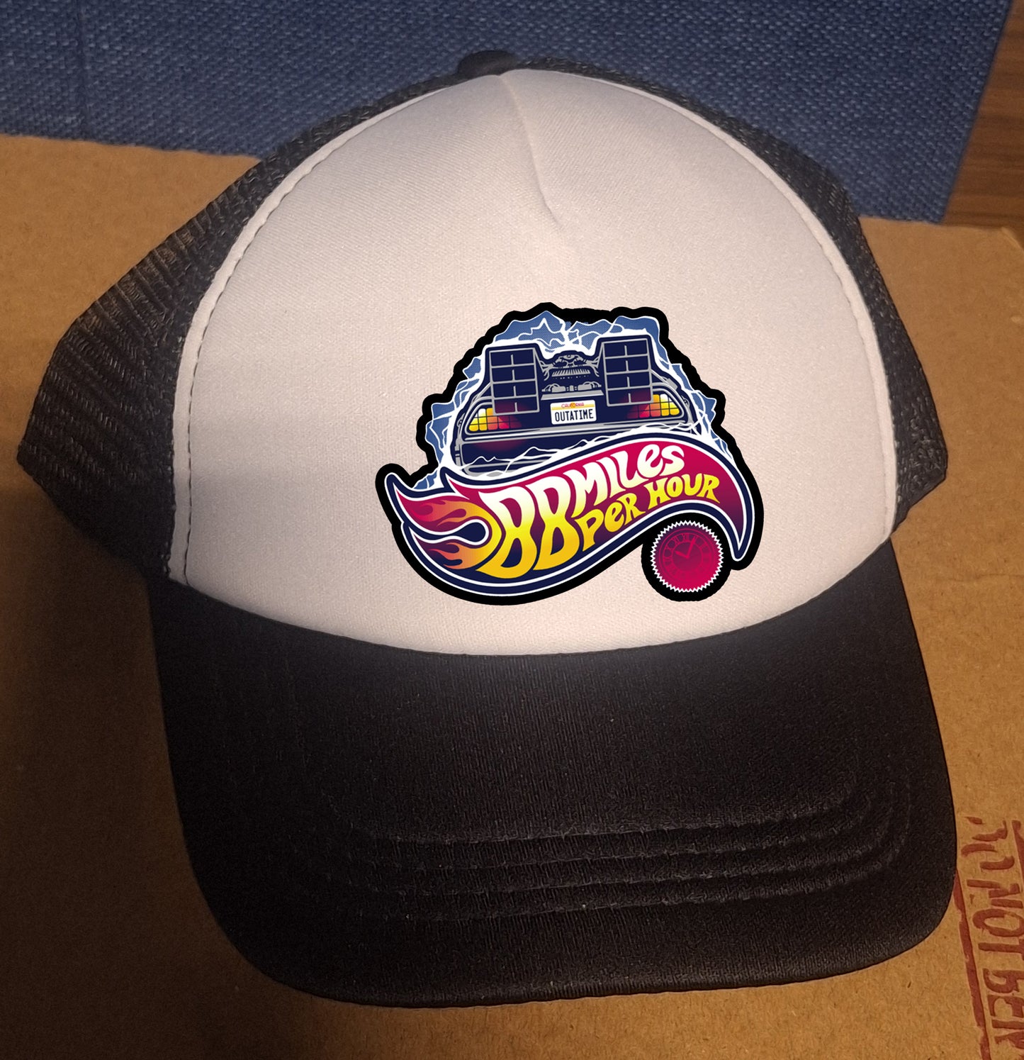 Adjustable Trucker Baseball Cap 88 MPH Miles Per Hour Outatime Back to the Future
