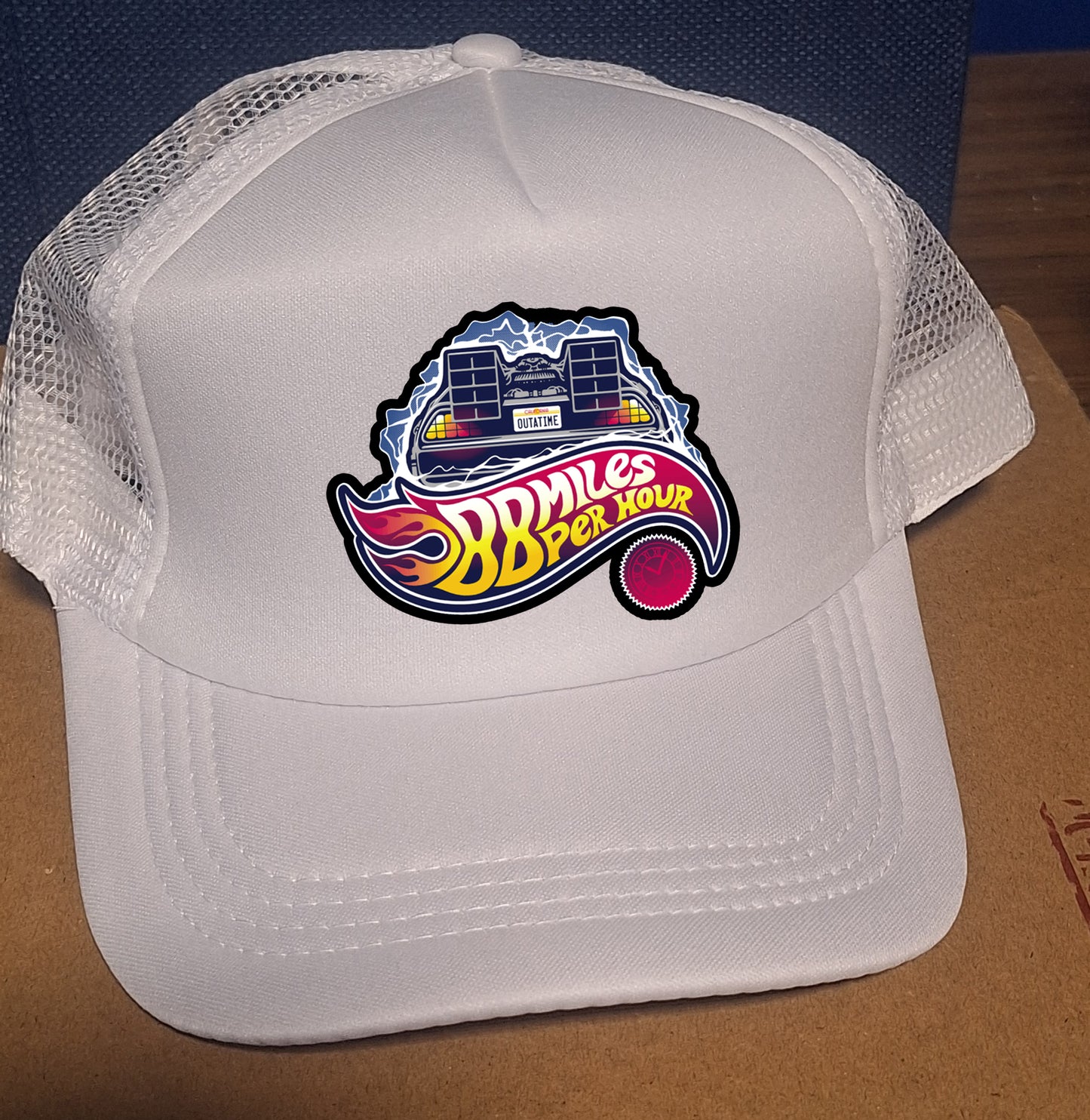 Adjustable Trucker Baseball Cap 88 MPH Miles Per Hour Outatime Back to the Future