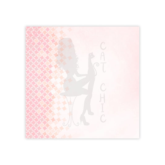 Cat Stretch Calm — Minimalist Cat Sticky Notes