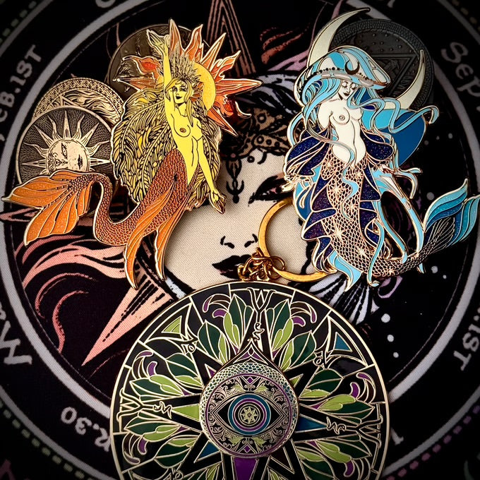 Enamel Pin - Luna Celestial Mermaid