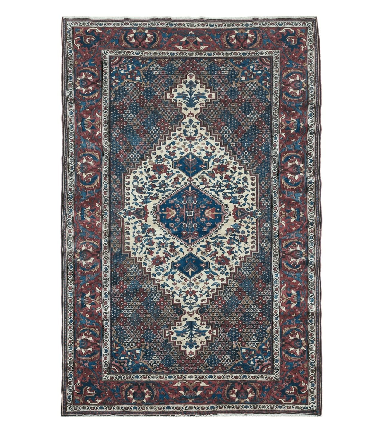 4' X 7' Vintage Handmade Turkish Floral Orient Medallion Wool Veg Dye Rug Nice