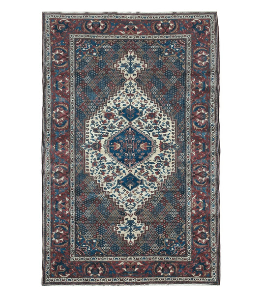 4' X 7' Vintage Handmade Turkish Floral Orient Medallion Wool Veg Dye Rug Nice