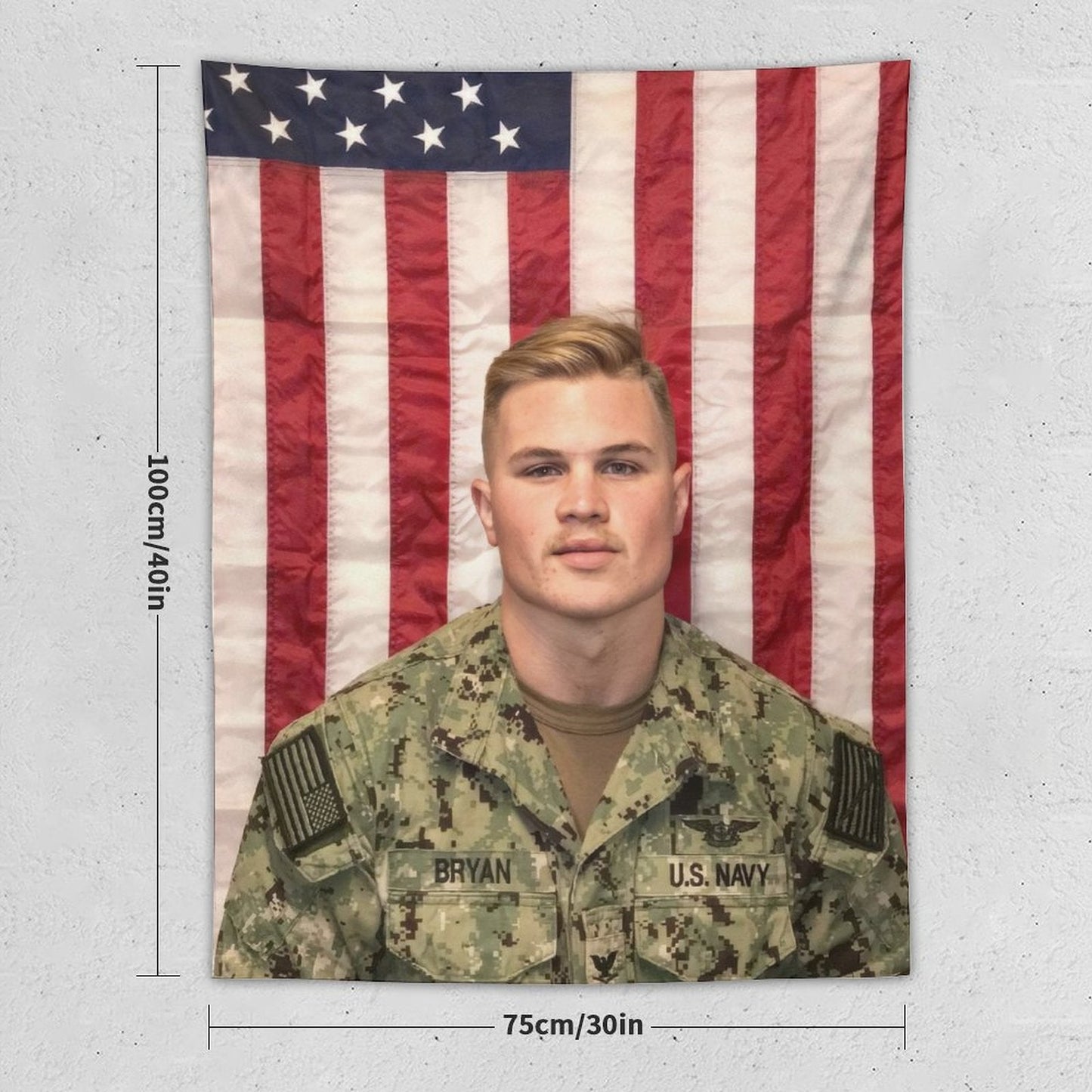 Zach Singer Bryan American Uniform Tapestry