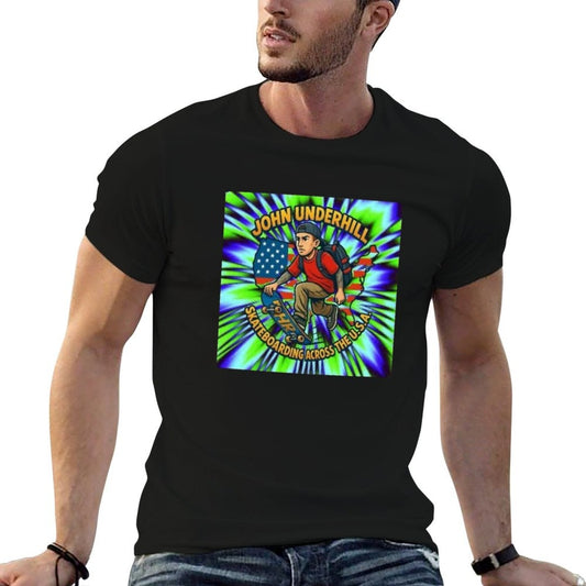 Skateboarding Across America  Tagless Design T-Shirt