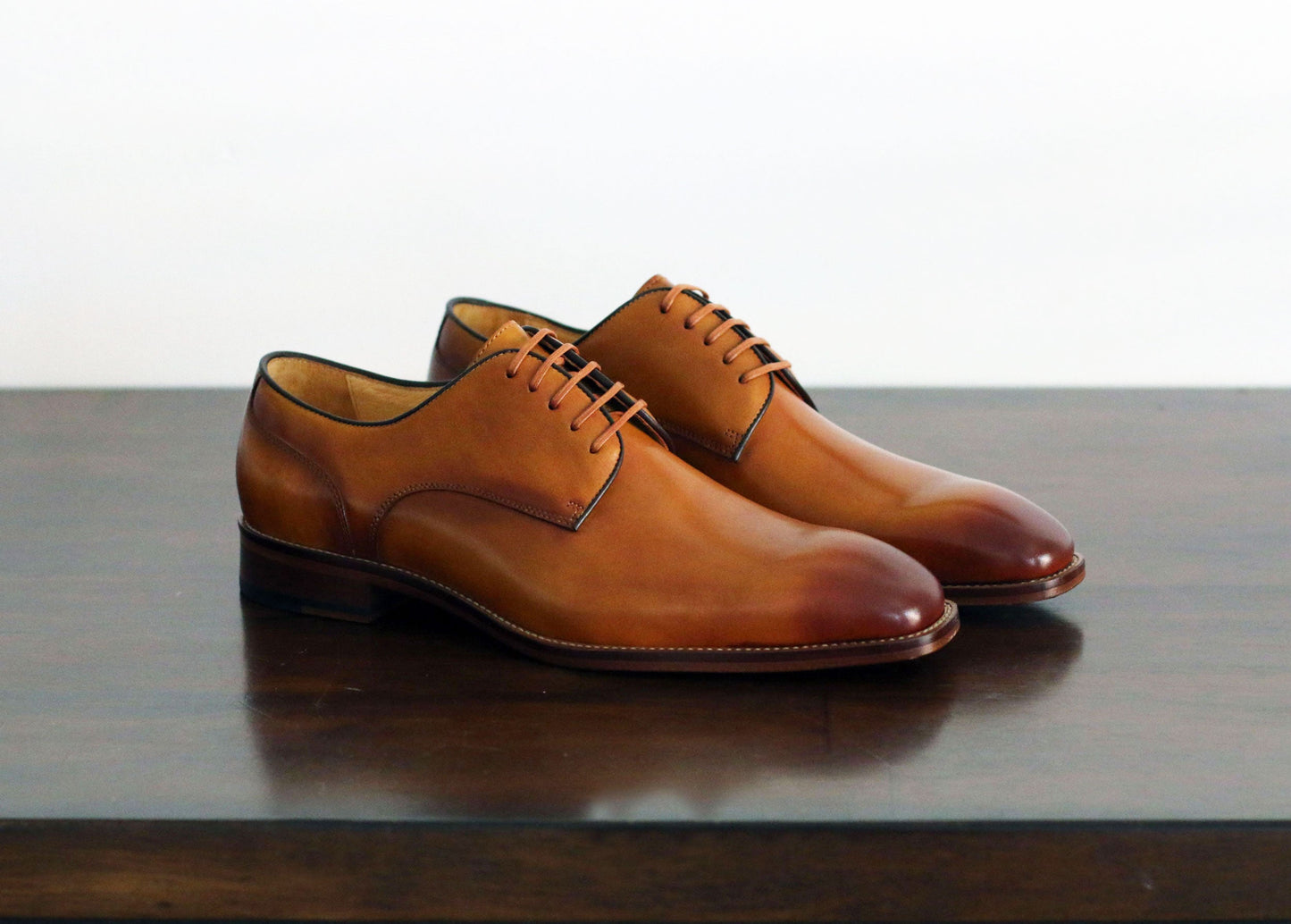 Carrucci Derby Calfskin - Cognac