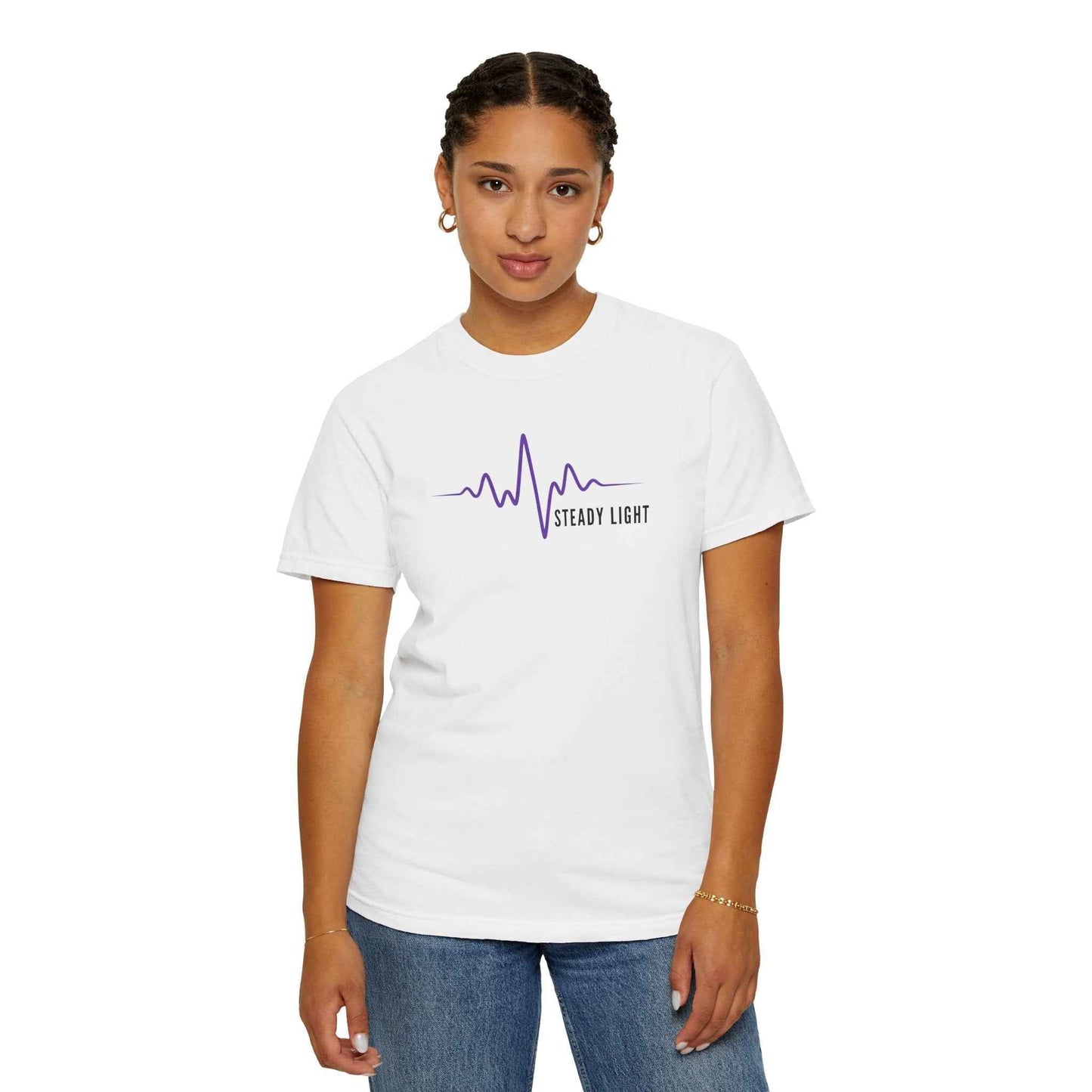 Steady Light EEG Wave T-Shirt – Minimal Epilepsy Awareness Graphic Tee