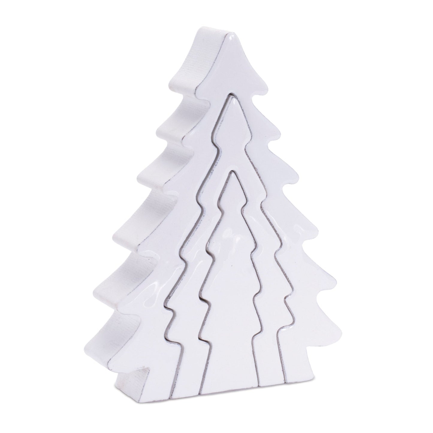 Wood Pine Tree Nesting Display (Set of 2)