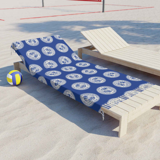 Department of Tides & Tan Lines Beach Blanket – Coastal Seal Boho Towel, Office of Saltwater Affairs