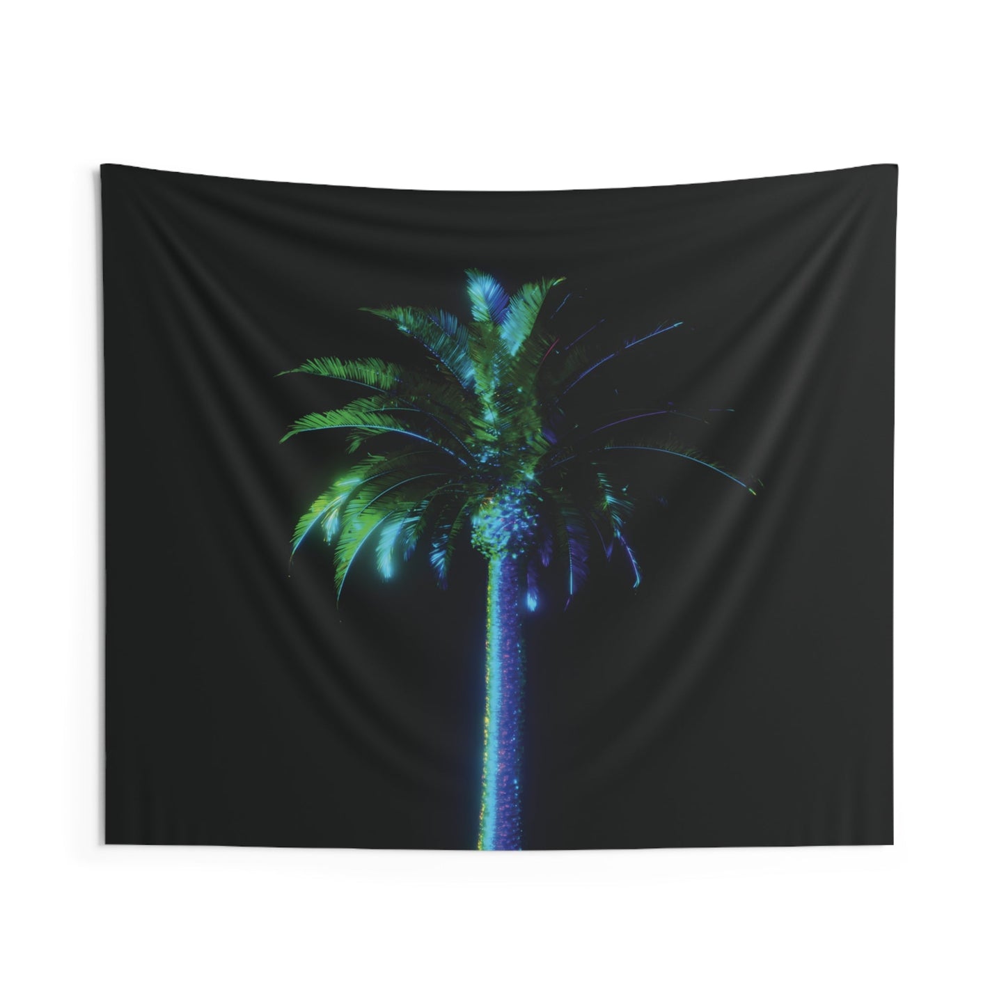 palm rotation: vivid iridescent [nightlife shimmer] art tapestry ii