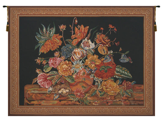 Flora Cotta Black Tapestry Wholesale