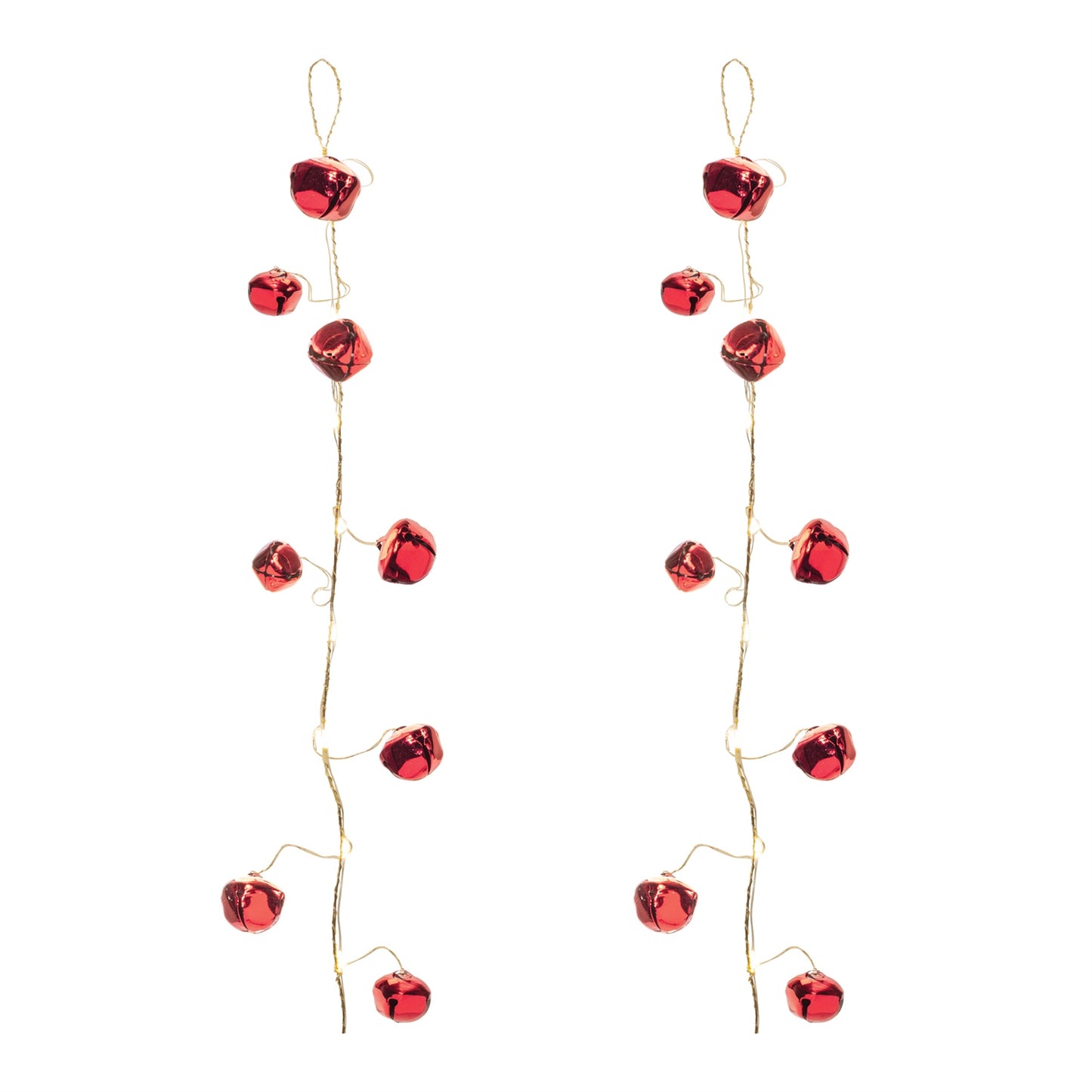 LED Sleigh Bell Garland (Set of 2)