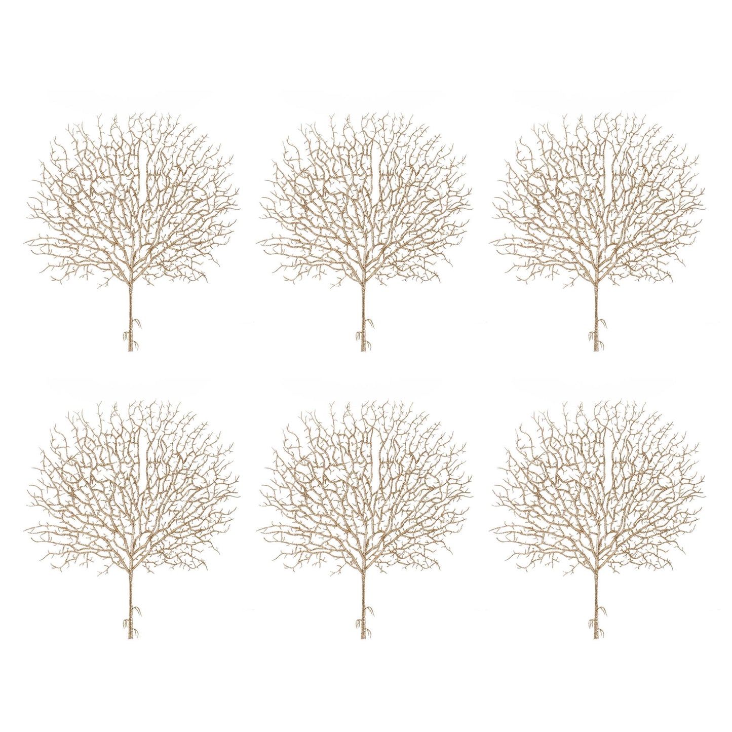 Glittered Twig Spray (Set of 6)