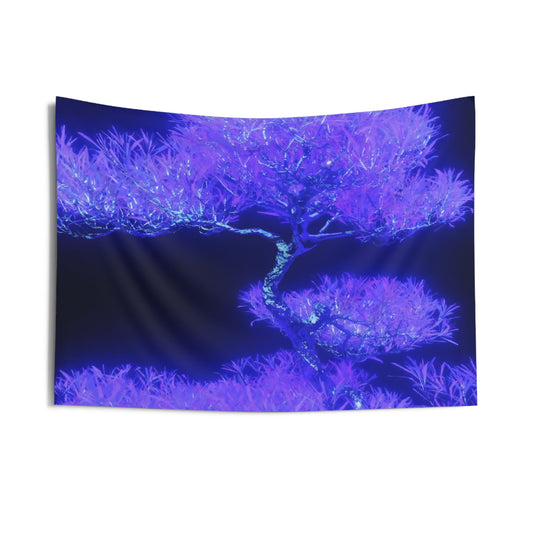 synthetic nature [metallic UV test lab] art tapestry i