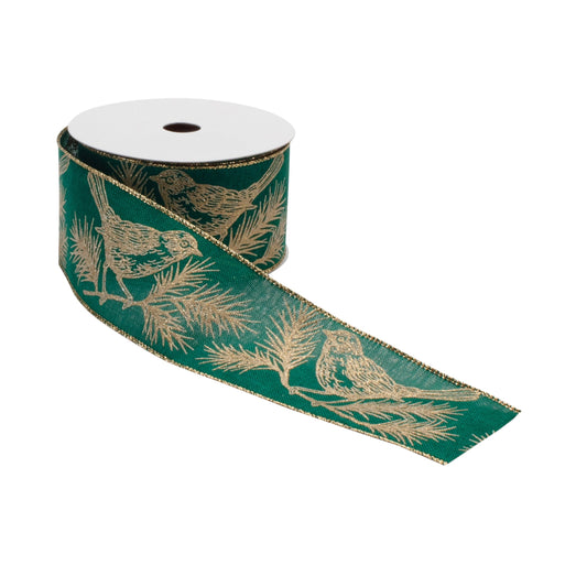 Chickadee Bird Pine Ribbon (Set of 2)