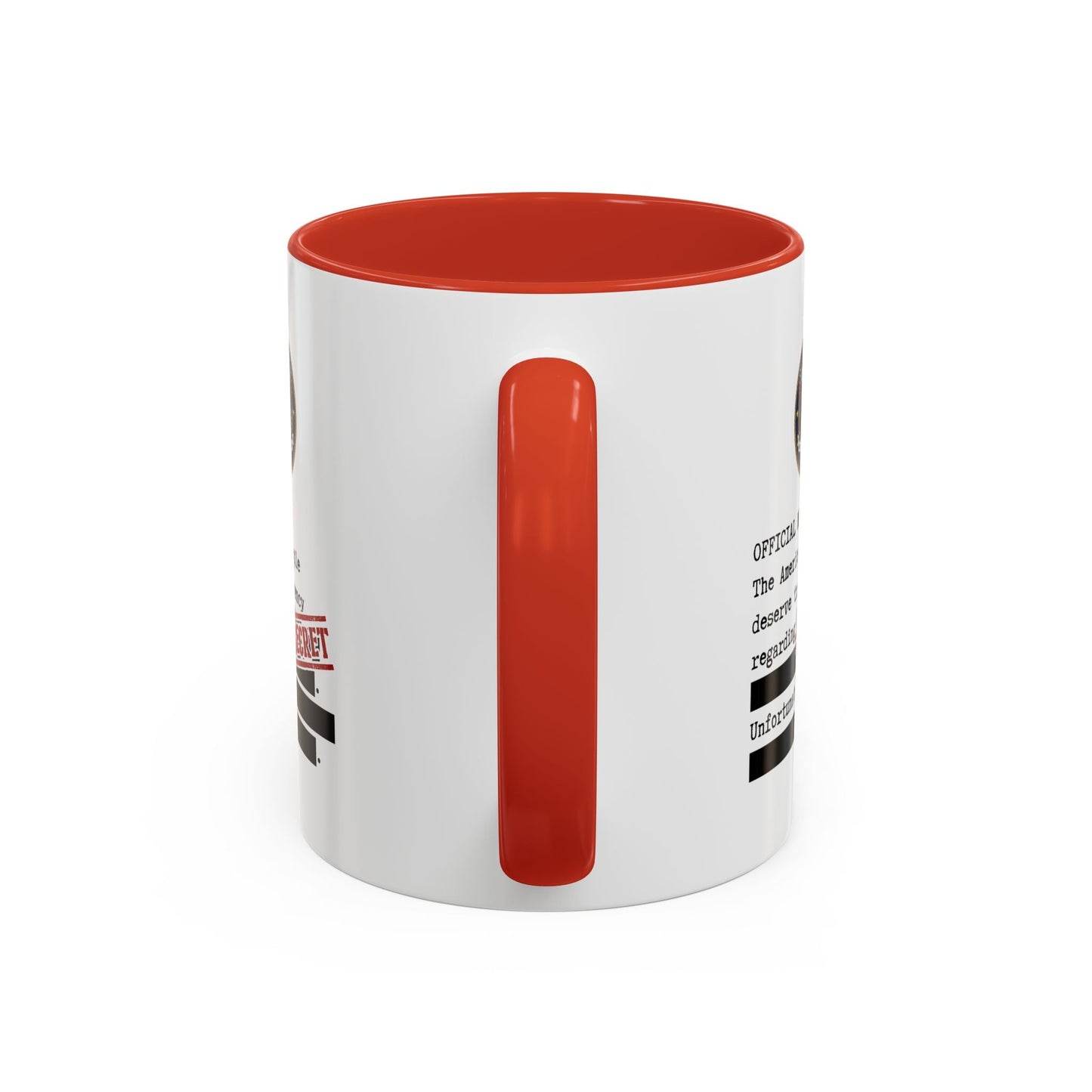 Official Memo Top Secret Coffee Mug – Political Satire Two-Tone Mug