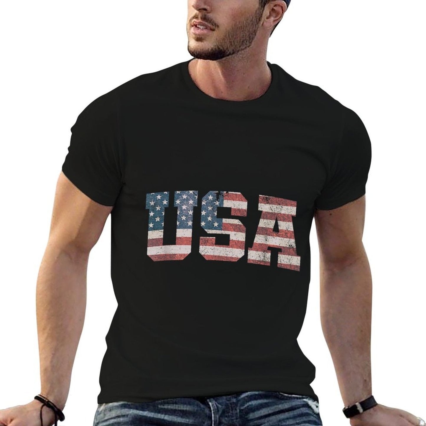 USA US Patriotic 4th of July America  Graphic-printed T-Shirt