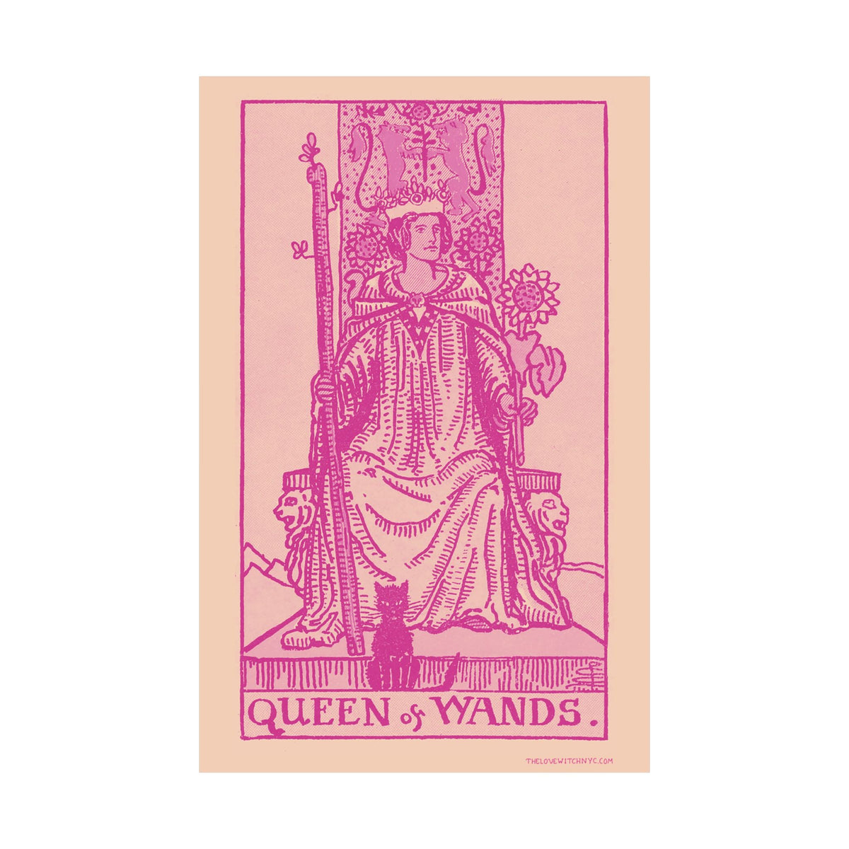 Queen of Wands Tarot Card Poster by The Love Witch