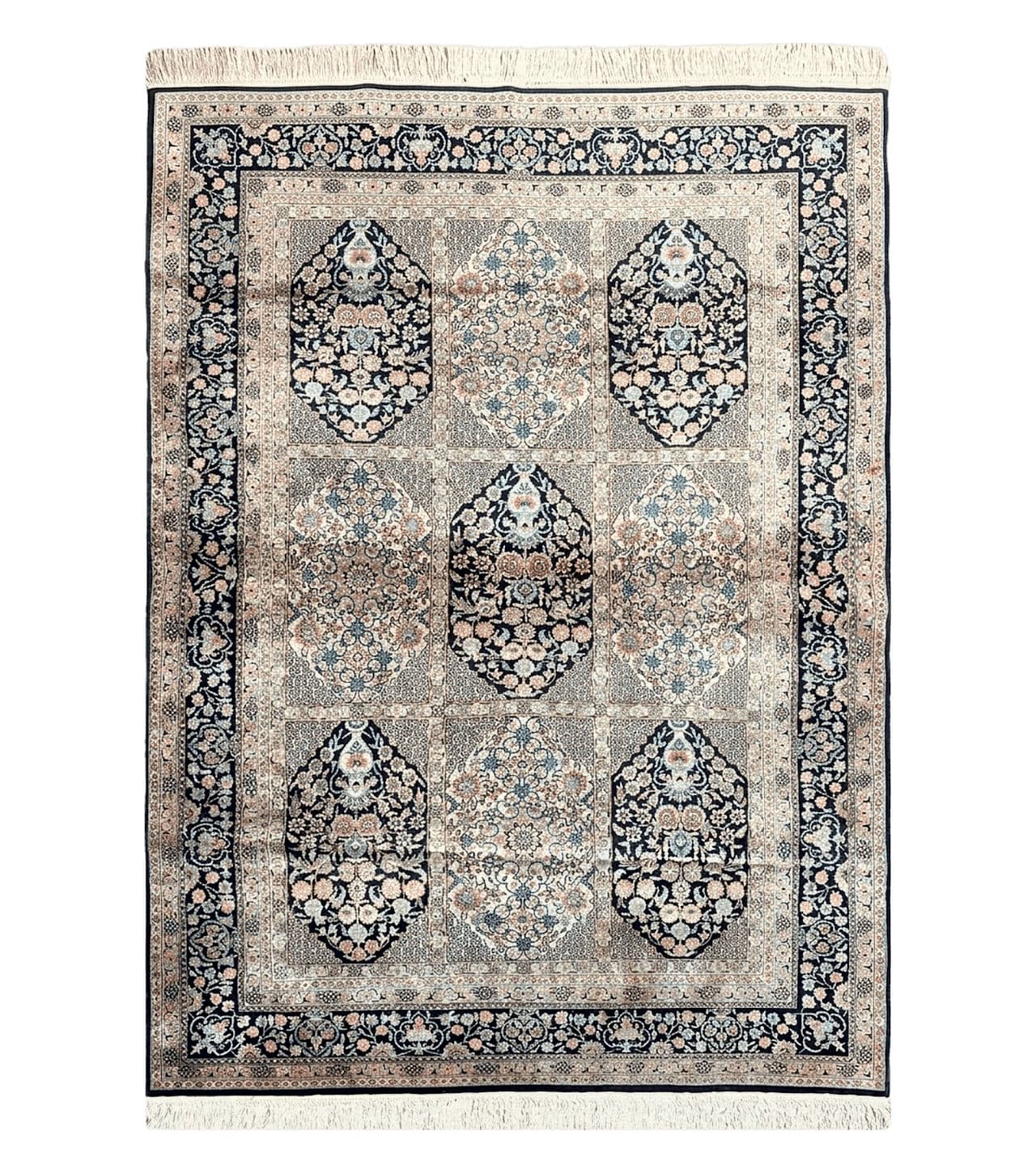 4' X 6' Vintage Fine Hand Made Turkish Oriental Silk Rug 400 KPSI Wow