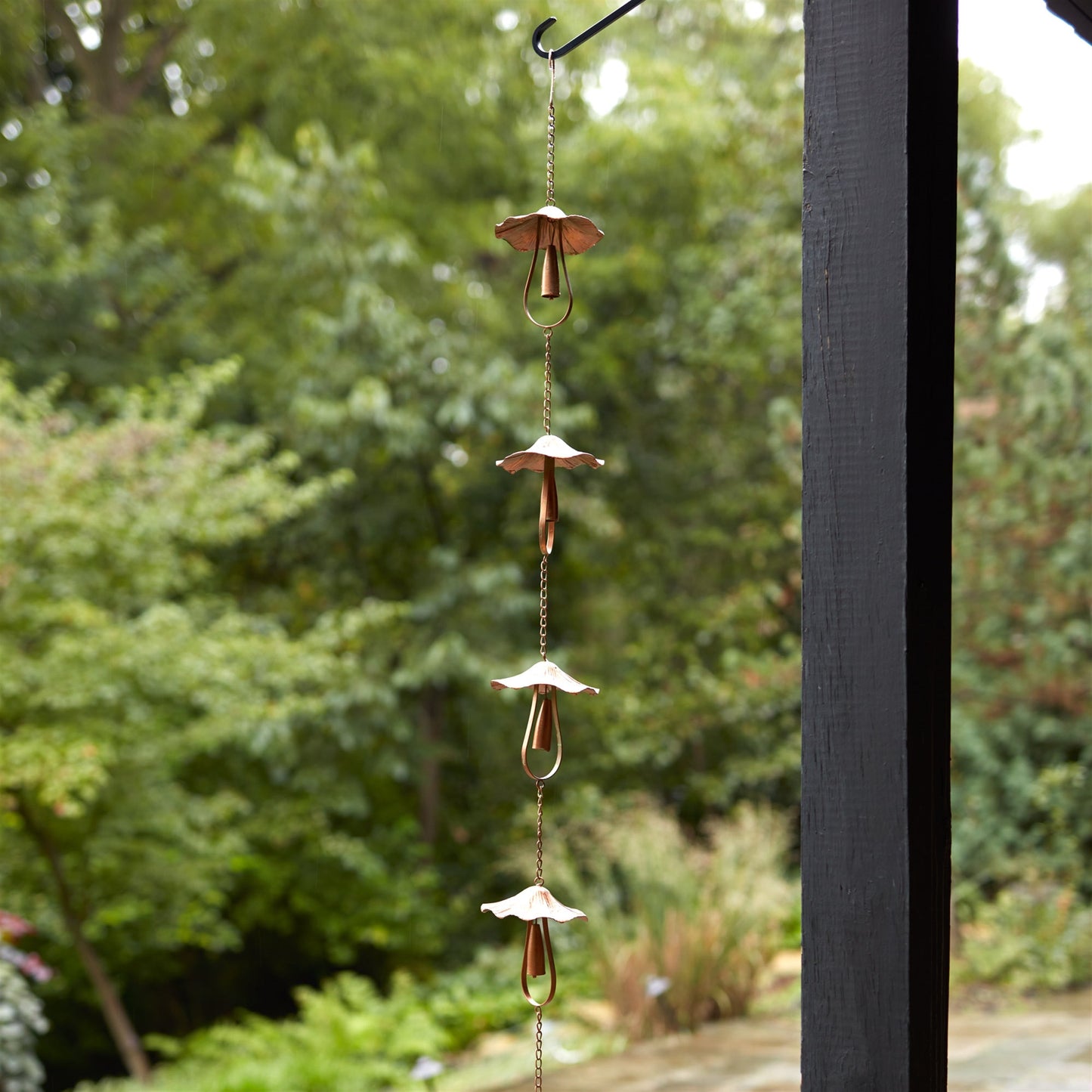Mushroom Rain Chain 62"L