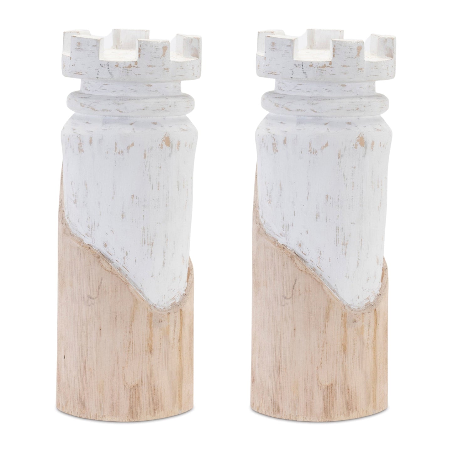 Mango Wood Chess Piece (Set of 2)